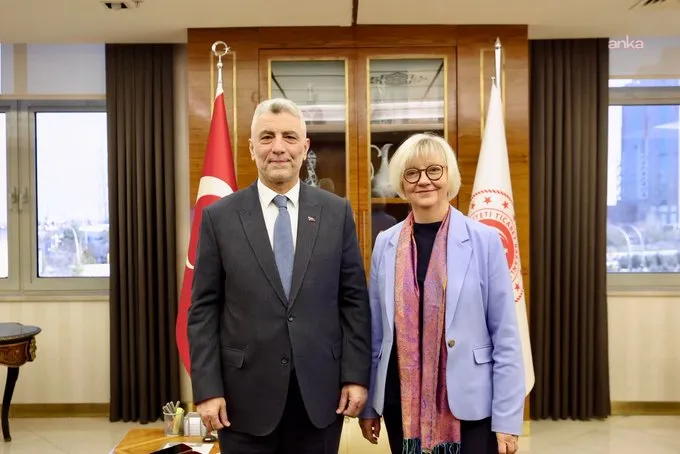 Ticaret Bakanı Bolat, Almanya’nın Ankara Büyükelçisi Sorg ile görüştü: “Türkiye–Almanya ekonomik ortaklığını derinleştirmeye kararlı olduğumuzu teyit ettik”